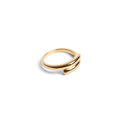 Aurate New York Archival Crossover Ring In White