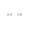 Aurate New York Baguette Lab Grown Diamond Illusion Studs (large) In Yellow