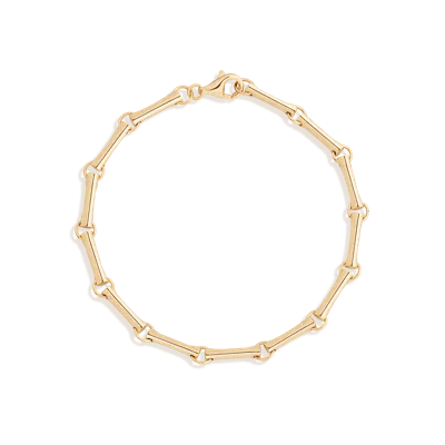 Aurate New York Bar Chain Bracelet In Yellow