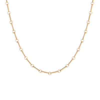 Aurate New York Bar Chain Necklace In White