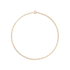 Aurate New York Barely There Chain Anklet In Yellow