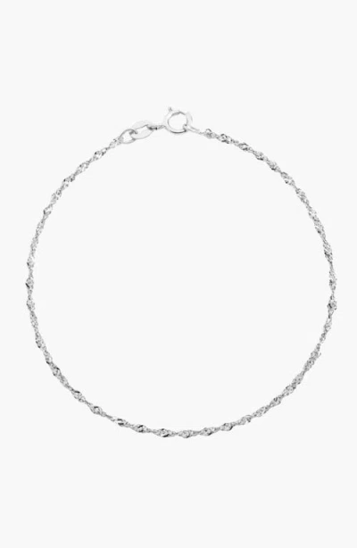Aurate New York Barely There Chain Bracelet In Pink