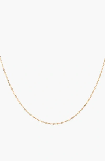 Aurate New York Barely There Chain Necklace In Yellow Gold Vermeil