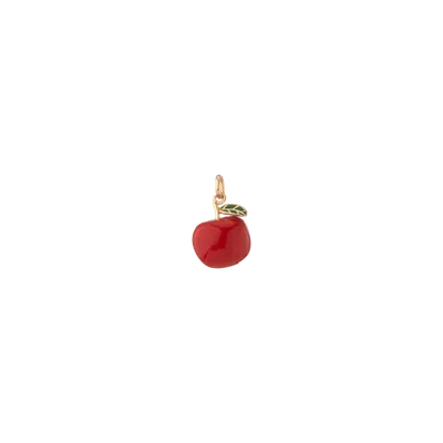 Aurate New York Big Apple Charm In Yellow