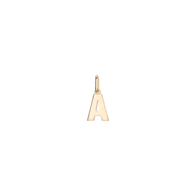 Aurate New York Bold Gold Letter Pendant Large In Rose