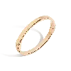 Aurate New York Bold Infinity Gold Hinged Bracelet In Rose