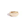Aurate New York Bold Lab Grown White Sapphire Matrix Ring In Gold