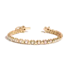 Aurate New York Bold Lab Grown White Sapphire X Estate Tennis Bracelet In Yellow
