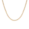 Aurate New York Bold Lab Grown White Sapphire X Estate Tennis Choker Necklace In Yellow