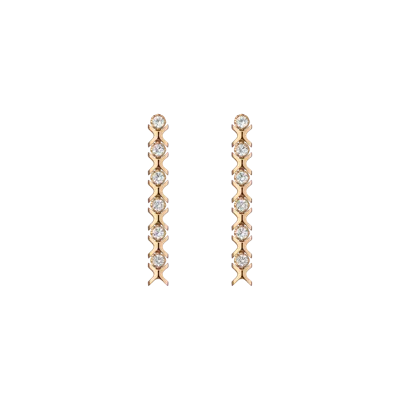 Aurate New York Bold Lab Grown White Sapphire X Estate Tennis Earrings In Yellow