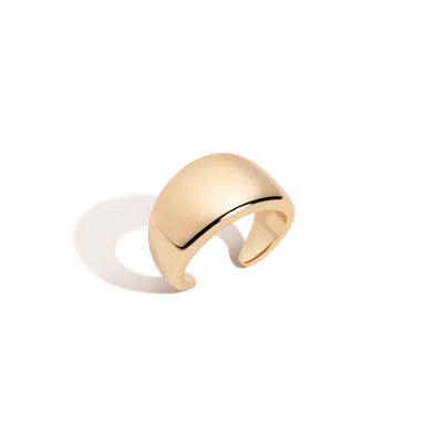 Aurate New York Bold Tapered Ear Cuff In Yellow