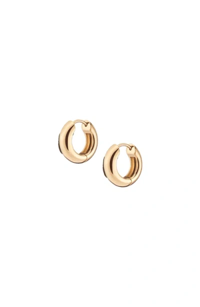 Aurate New York Chunky Hinged Hoop Earrings In Yellow Gold Vermeil
