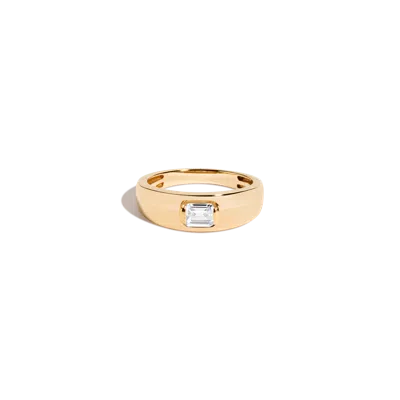 Aurate New York Chunky Lab Grown Diamond Emerald Ring