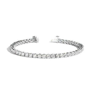 Aurate New York Classic Diamond Tennis Bracelet - 7ct In White