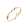 Aurate New York Classic Gold Hinged Bracelet In White