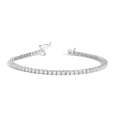 Aurate New York Classic Lab Grown Diamond Tennis Bracelet - 3ct In Metallic