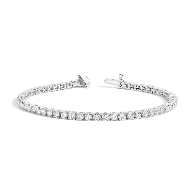 Aurate New York Classic Lab Grown Diamond Tennis Bracelet - 5ct In White