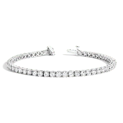 Aurate New York Classic Lab Grown Diamond Tennis Bracelet - 7ct In White