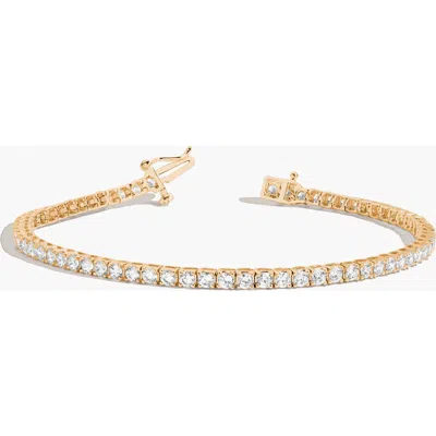 Aurate New York Classic Lab Grown Diamond Tennis Bracelet In Orange