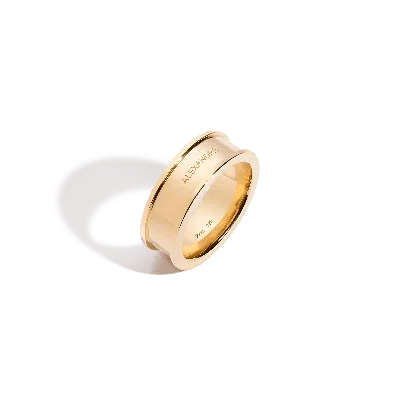 Aurate New York Column Ring In Yellow