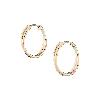 Aurate New York Crossover Hoop Earrings In White
