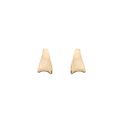 Aurate New York Curve Hoop Earrings In Yellow