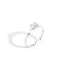 Aurate New York Cushion Cut Solitaire Diamond Ring In White