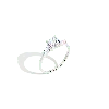 Aurate New York Cushion Cut Tapered Baguette Diamond Ring In Rose