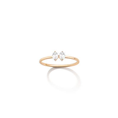 Aurate New York Custom Birthstone Ring In White