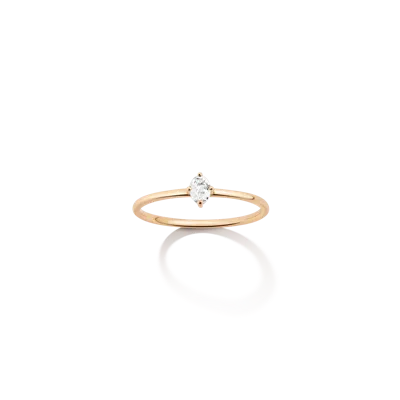Aurate New York Custom Birthstone Ring In White