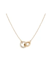 Aurate New York Diamond Connection Necklace In Gold