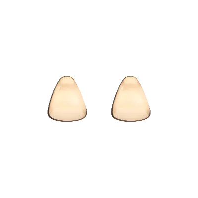 Aurate New York Dome Earrings In White