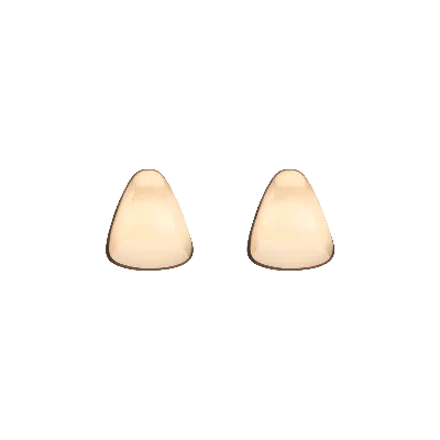Aurate New York Dome Earrings In Yellow
