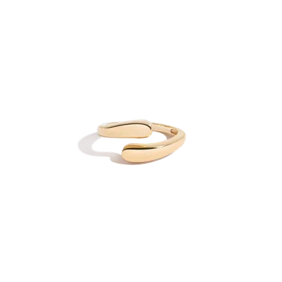 Aurate New York Ellipse Ring In Gold