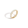 Aurate New York Emerald Diamond Eternity Ring In Yellow