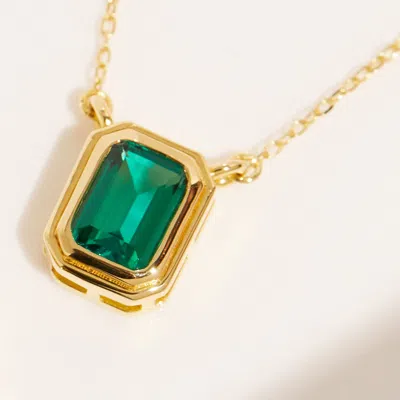 Aurate New York Emerald Heirloom Necklace In White