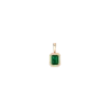 Aurate New York Lab Grown Emerald Heirloom Pendant In Rose