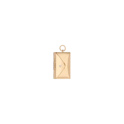 Aurate New York Envelope Charm In Yellow