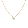 Aurate New York Extra Large Lab Grown Diamond Bezel Necklace In Yellow
