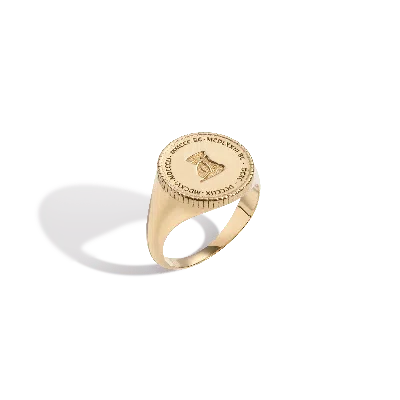Aurate New York Femme Gold Signet Ring In Yellow