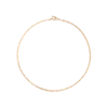 Aurate New York Flat Valentino Chain Anklet In Yellow