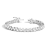 Aurate New York Floating Lab Grown White Sapphire Tennis Bracelet In White