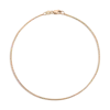 Aurate New York Franco Chain Anklet In Yellow