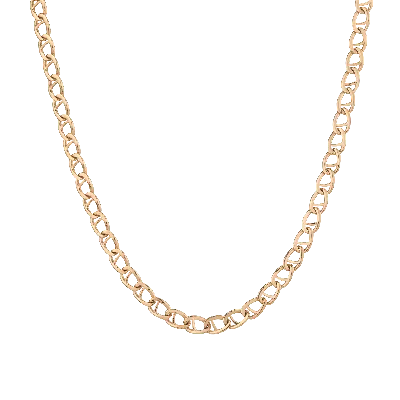 Aurate New York Gold Aurator Chain Necklace In White