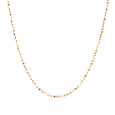 Aurate New York Gold Ball Chain Necklace In Yellow