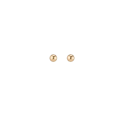 Aurate New York Gold Ball Studs 6mm In Rose