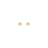 Aurate New York Gold Ball Studs 7mm In Rose
