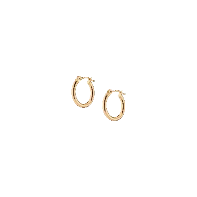 Aurate New York Gold Hoop Earrings - 2mm In Yellow