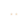 Aurate New York Gold Nova Star Stud Earrings In Yellow