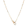 Aurate New York Gold Rolo Chain Necklace In Rose